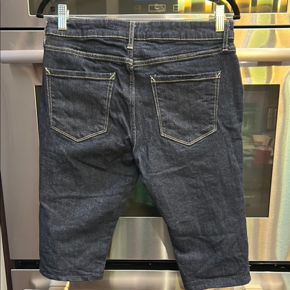 a.n.a Blue Bermuda Shorts with Mid-Rise Stretch - Picture 3 of 3